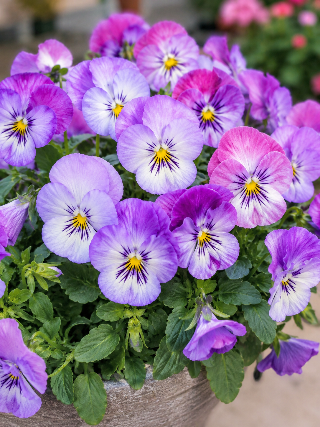 Viola Seeds Colormax Lavender Flash 50 Flower Seeds