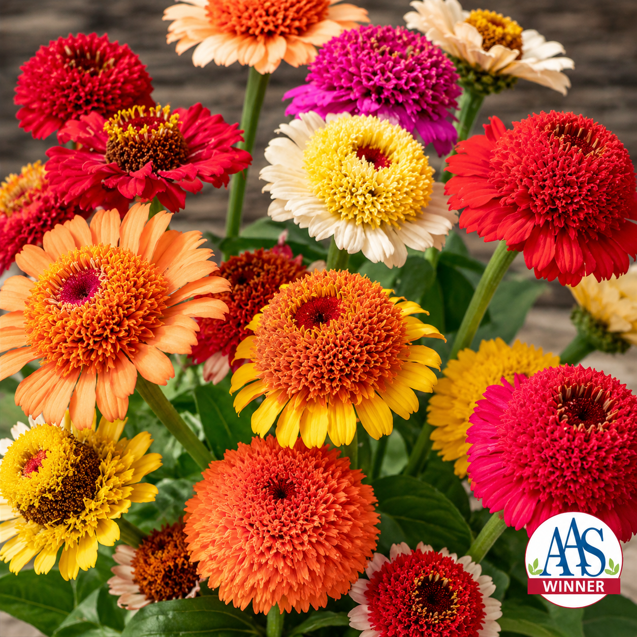 Zinnia Seeds Crestar Mix 100 Seeds Premium Cut Flower Zinnia Mix