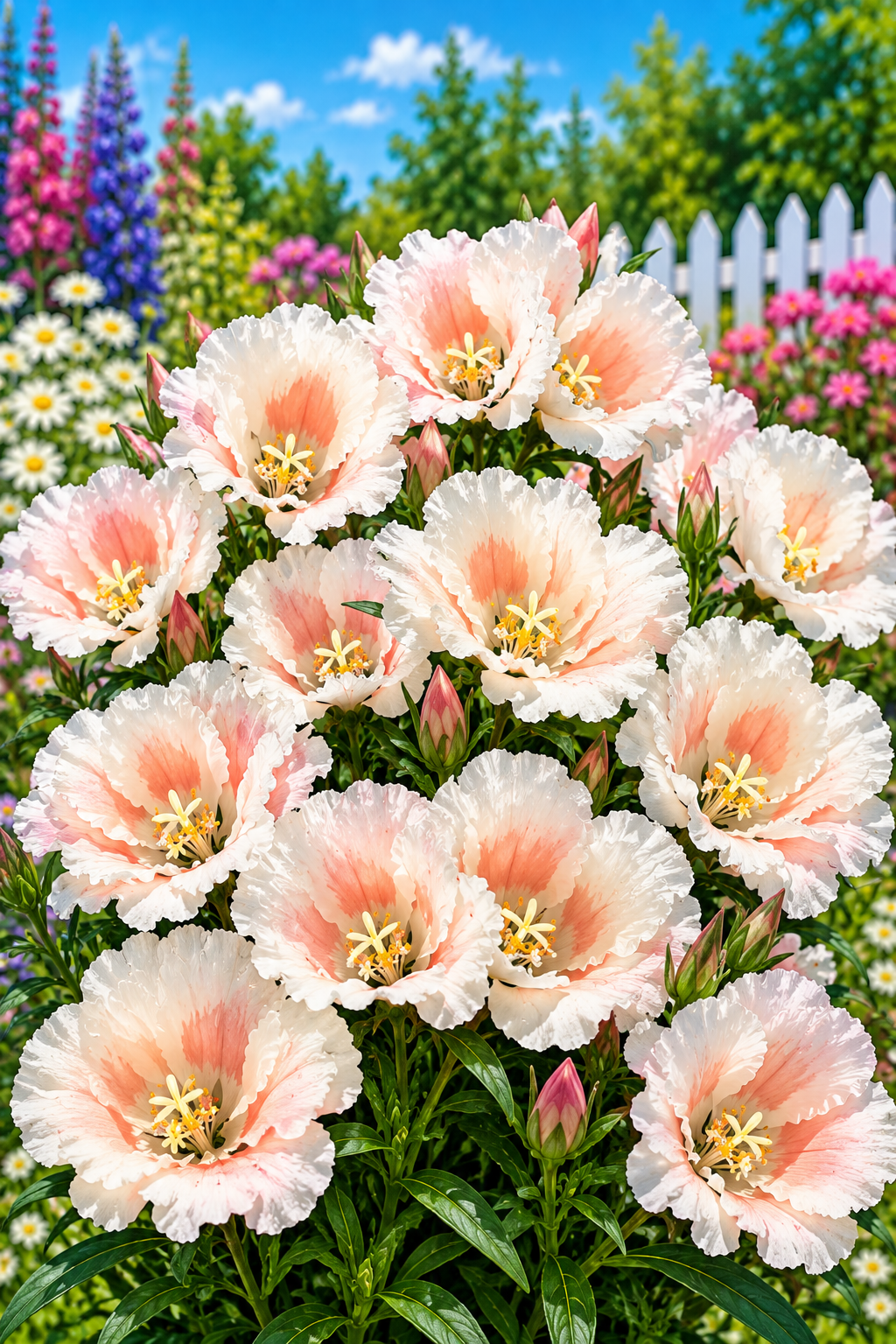 50 Godetia Seeds Grace Shell Pink Flower Seeds