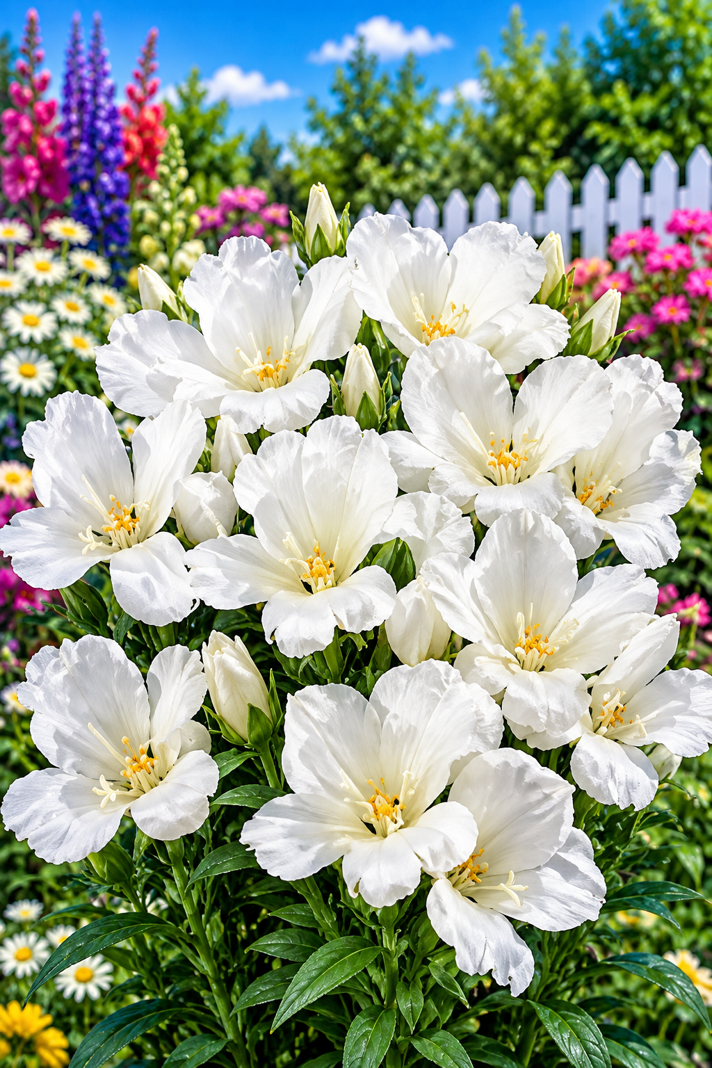 50 Godetia Seeds Grace White Flower Seeds