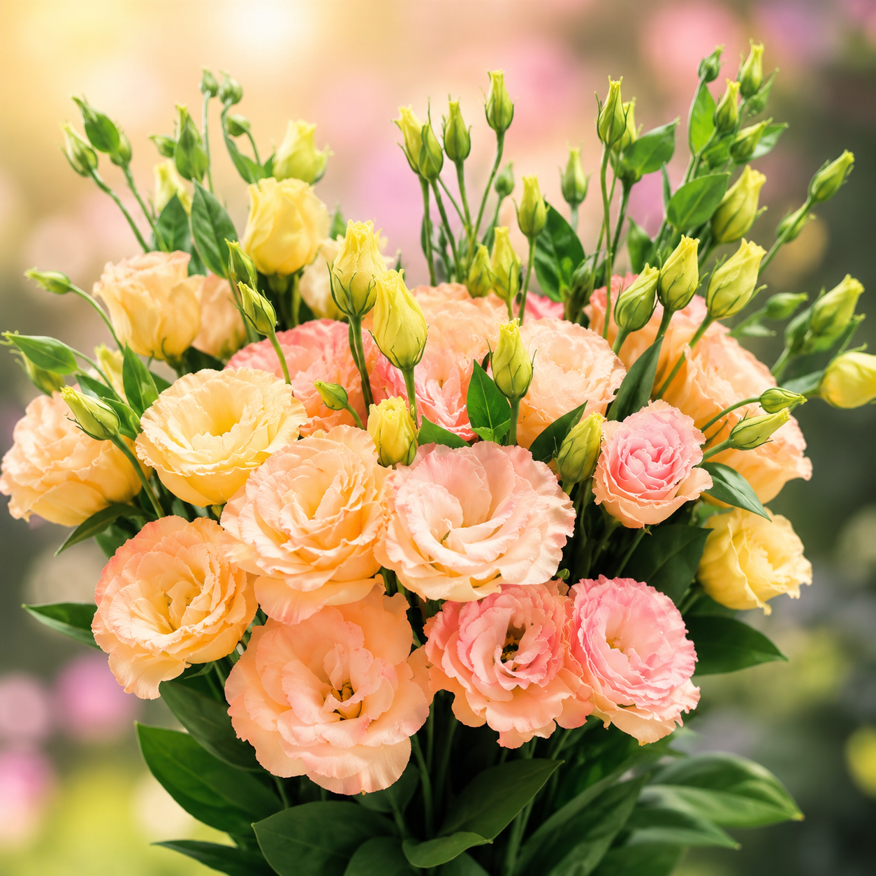 Pelleted Lisianthus Seeds Super Magic Champagne 25 thru 100 Flower Seeds