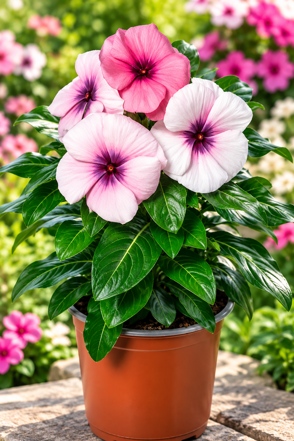 25 Vinca Seeds Blockbuster Blackberry Crush Flower Seeds