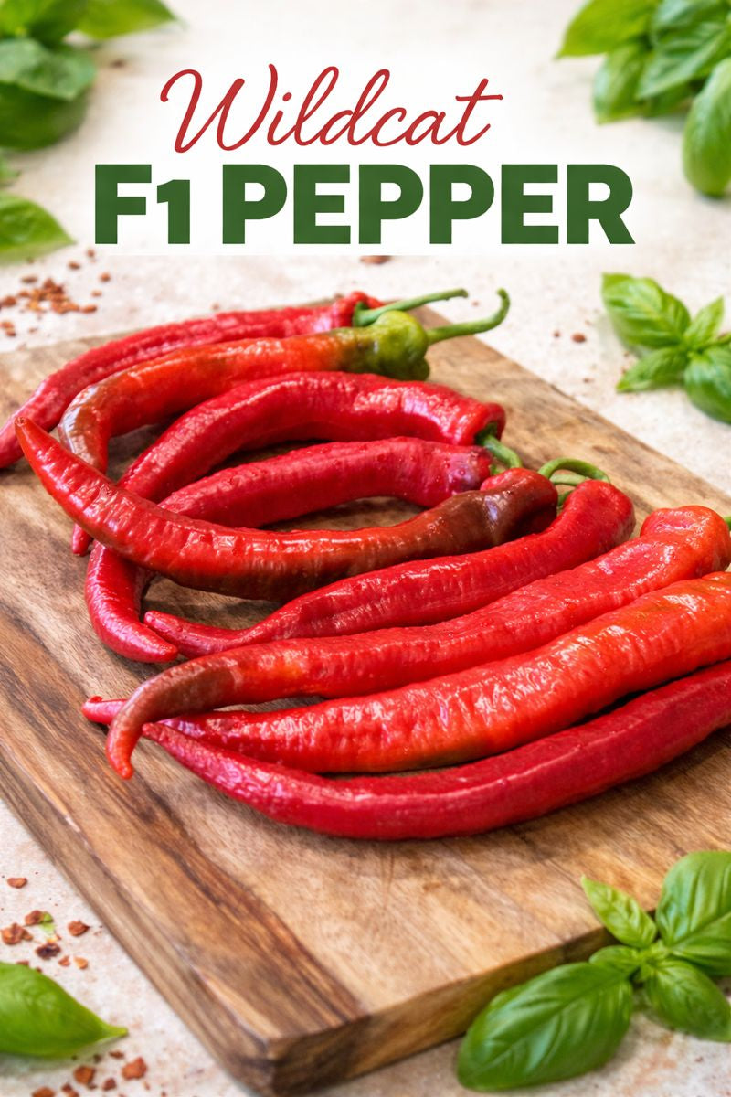 Wildcat F1 Cayenne Pepper Seeds 25 Hybrid Capsicum Annuum Garden Seeds