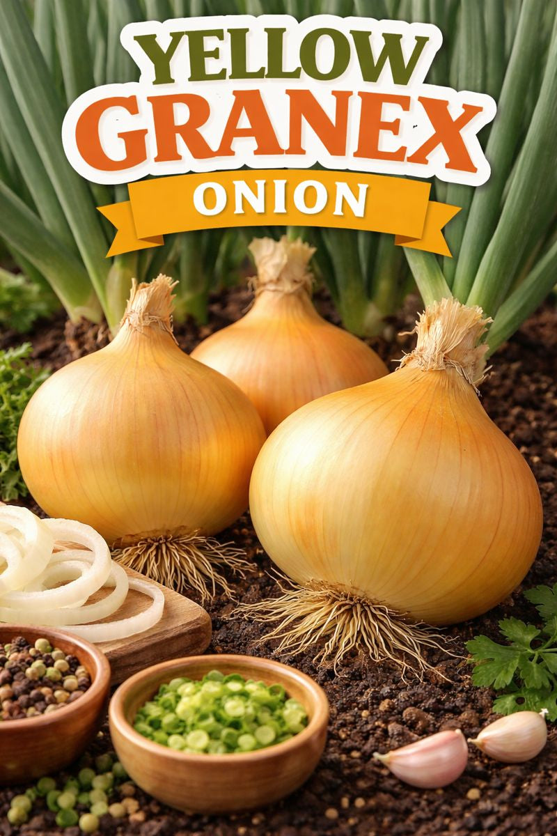 Yellow Granex Onion Seeds 250 F1 Hybrid Sweet Onion Vegetable Seeds