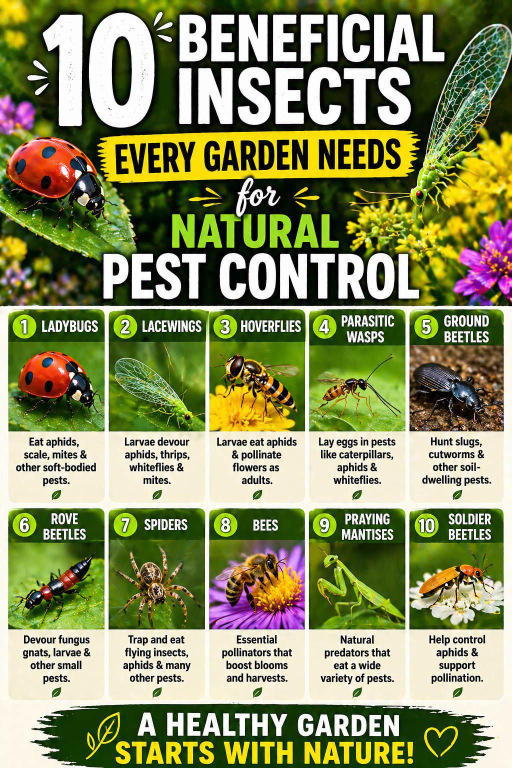 10 Beneficial Insects Every Garden Needs for Natural Pest Control ...