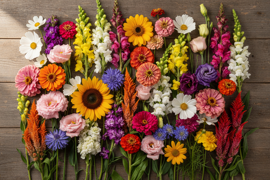 25 most profitable cut flowers to grow and sell including lisianthus snapdragons zinnias sunflowers cosmos stock celosia asters and marigolds