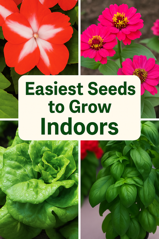 “Fresh lettuce leaves grown from seed indoors