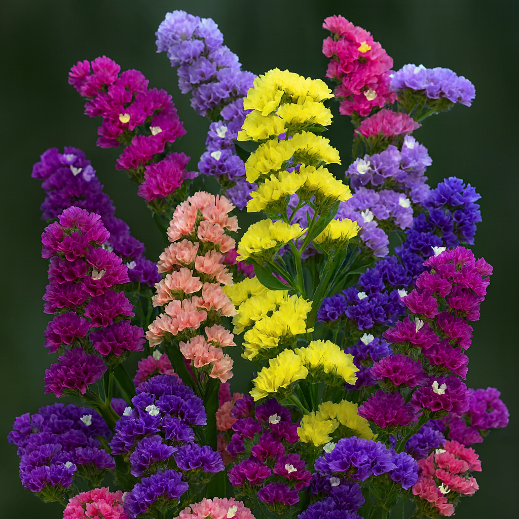 Limonium Seeker Mix Statice Seeds – Mixed-Color Blooms for Fresh and Dried Cut Flowers