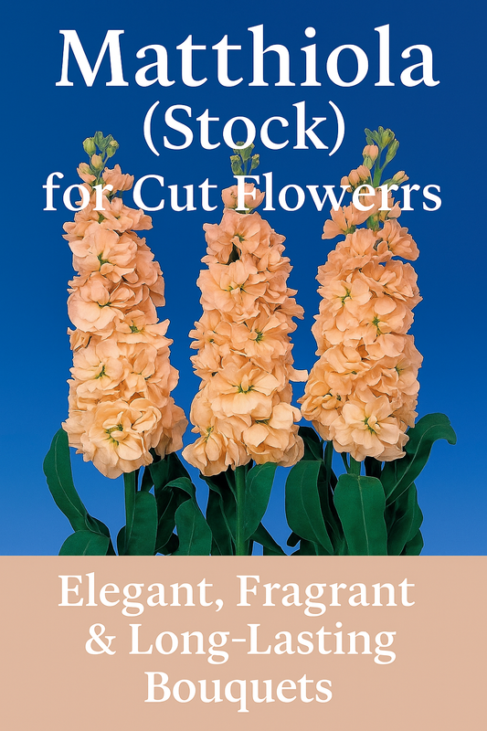 “Matthiola Stock flowers in soft pink and white, arranged as fragrant bouquet fillers”