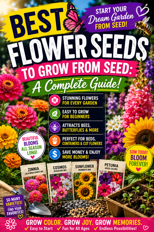 Best flower seeds to grow from seed for colorful gardens, containers, and cut flowers