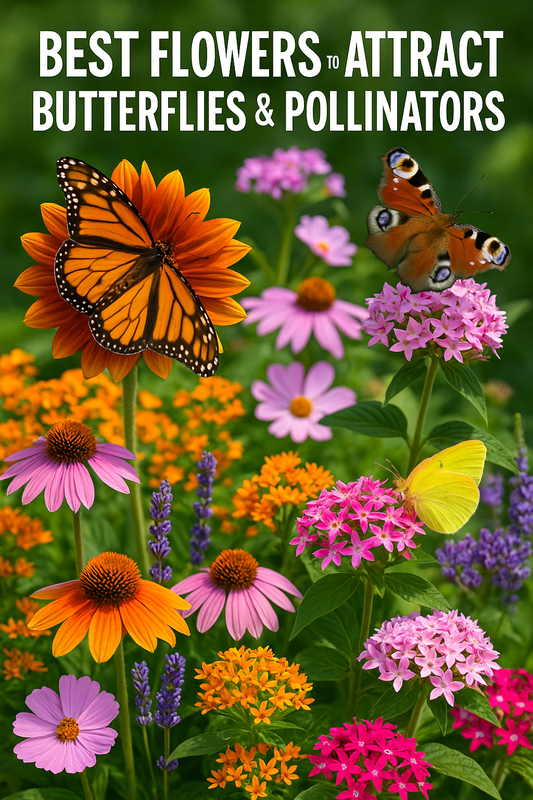 Best flowers to attract butterflies and pollinators grown from seed