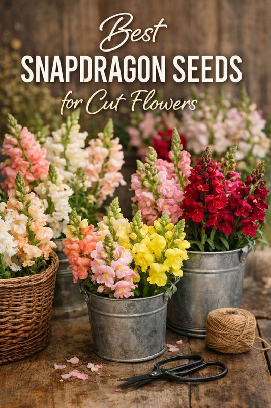 Best snapdragon seeds for cut flowers with tall colorful blooms used for bouquets and filler flowers