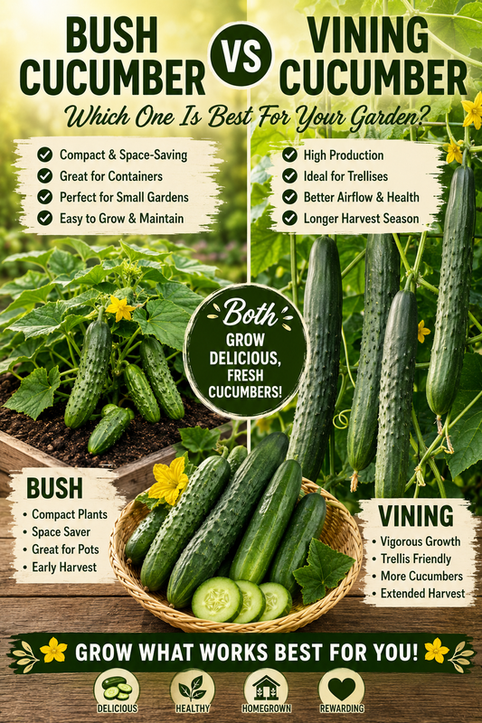 Bush Cucumber vs. Vining Cucumber: Which Type Should You Grow?
