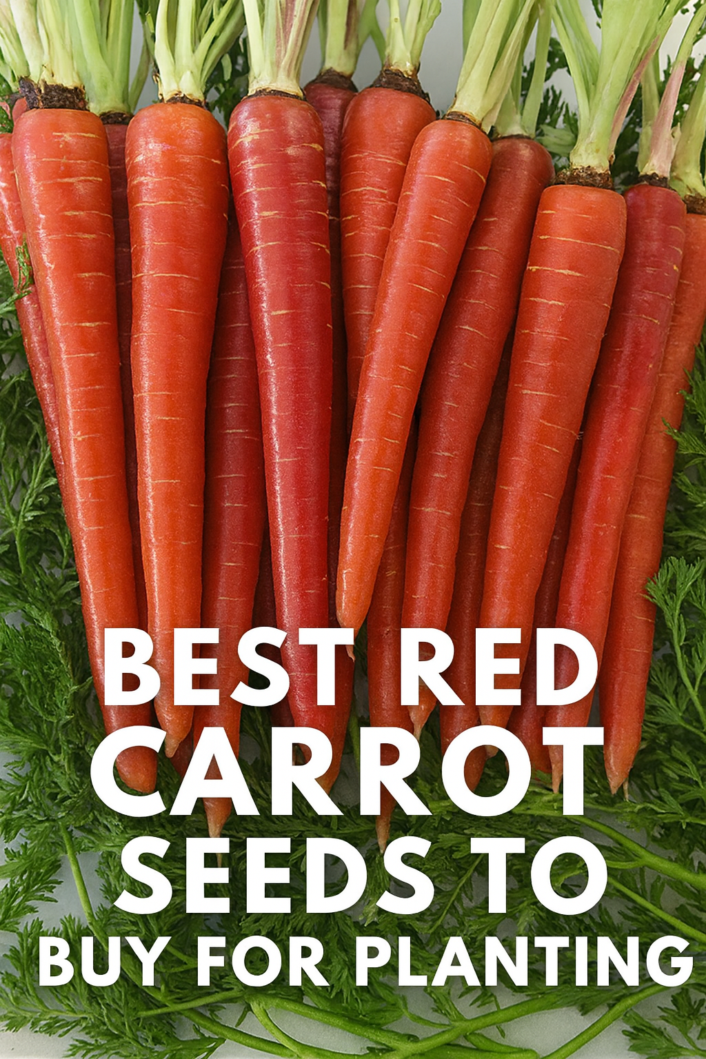 Fresh red carrots harvested – best carrot seeds to buy for raised beds and home gardens