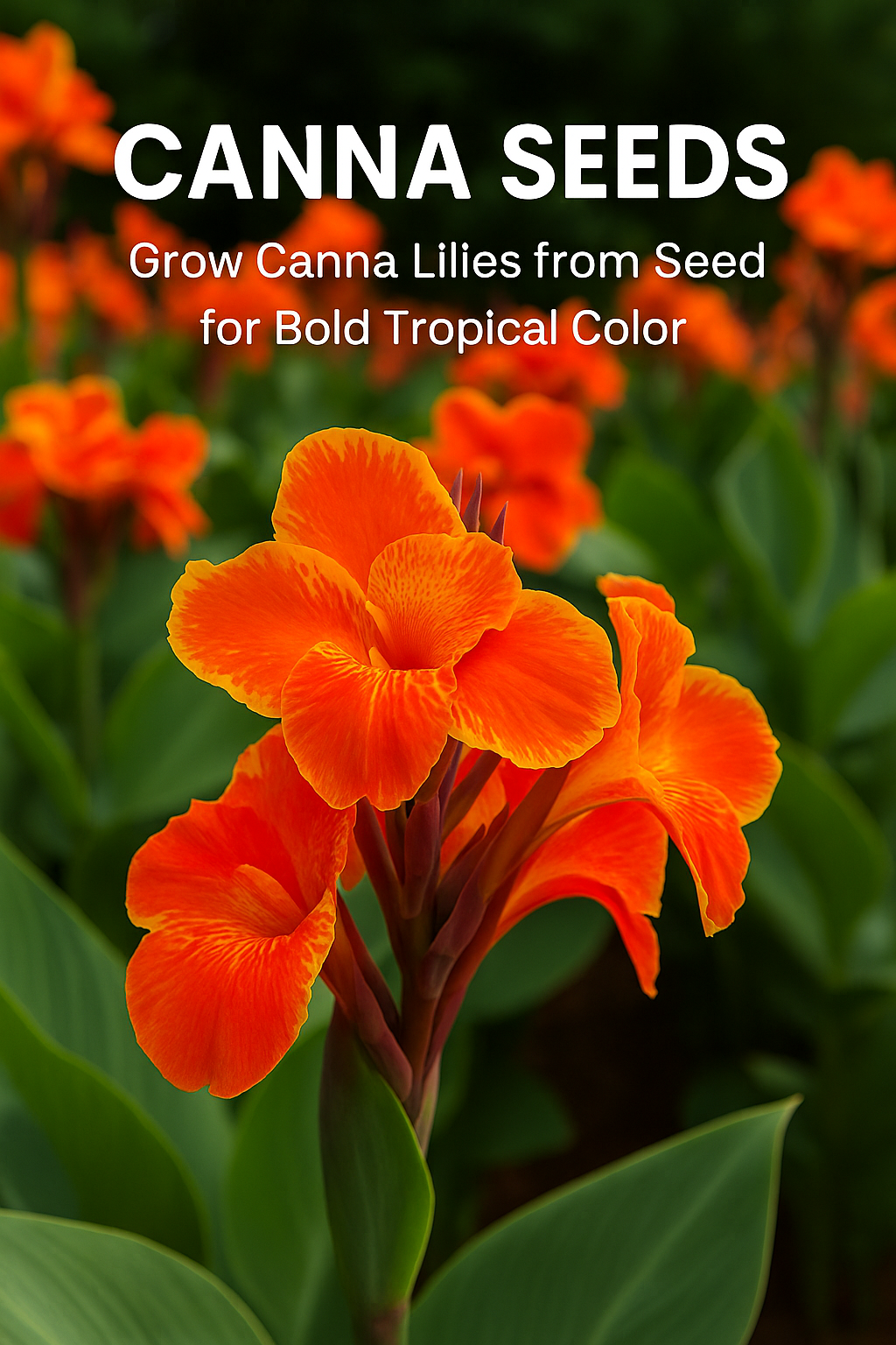 tropical canna flower grown from seed