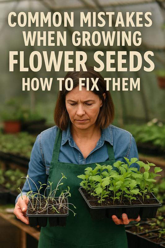 Common flower seed mistakes and how to fix germination or growth problems