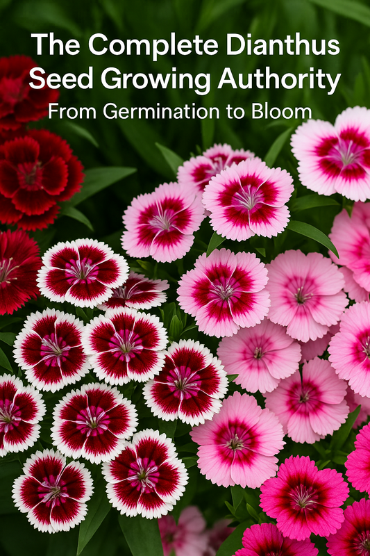 The complete Dianthus seed growing guide – expert tips from germination to bloom for colorful, fragrant flowers.
