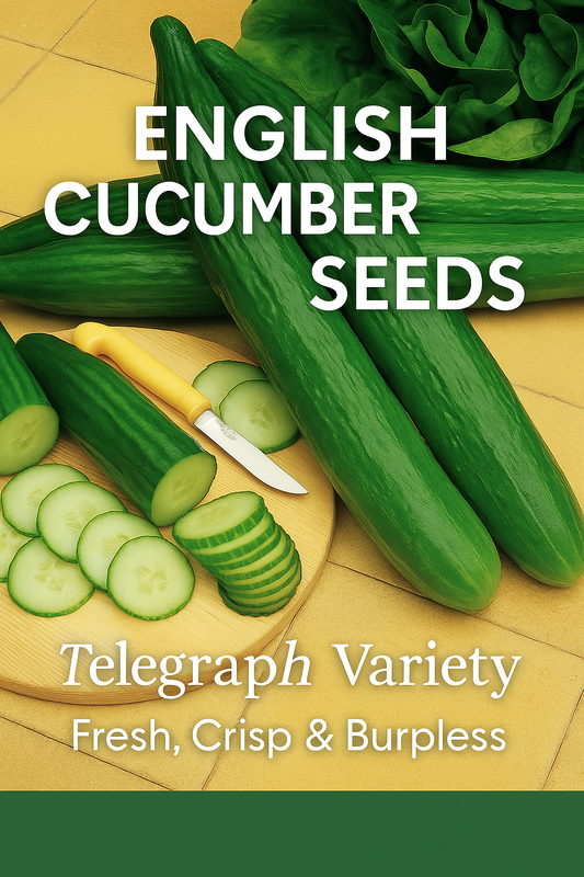 Telegraph English cucumber seeds – long crisp burpless cucumbers sliced fresh