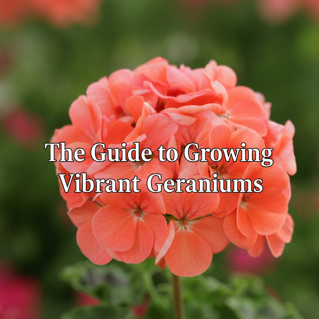 Bright red and pink Geranium flowers blooming in summer containers, showcasing vibrant color and healthy growth. Learn how to grow Geranium seeds for stunning summer flowers.