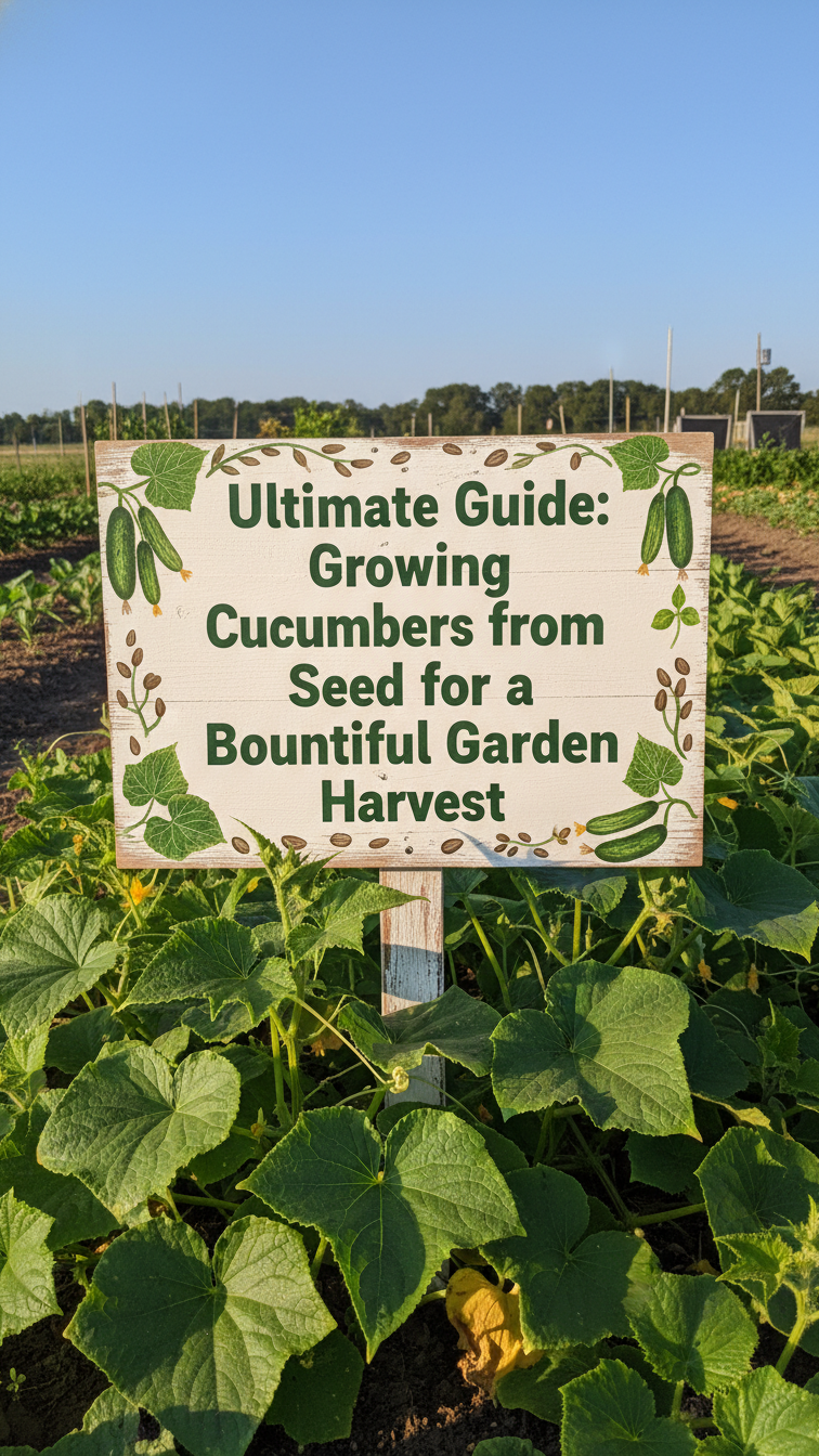 Cucumber plants growing on a vine with fresh cucumbers ready to harvest.