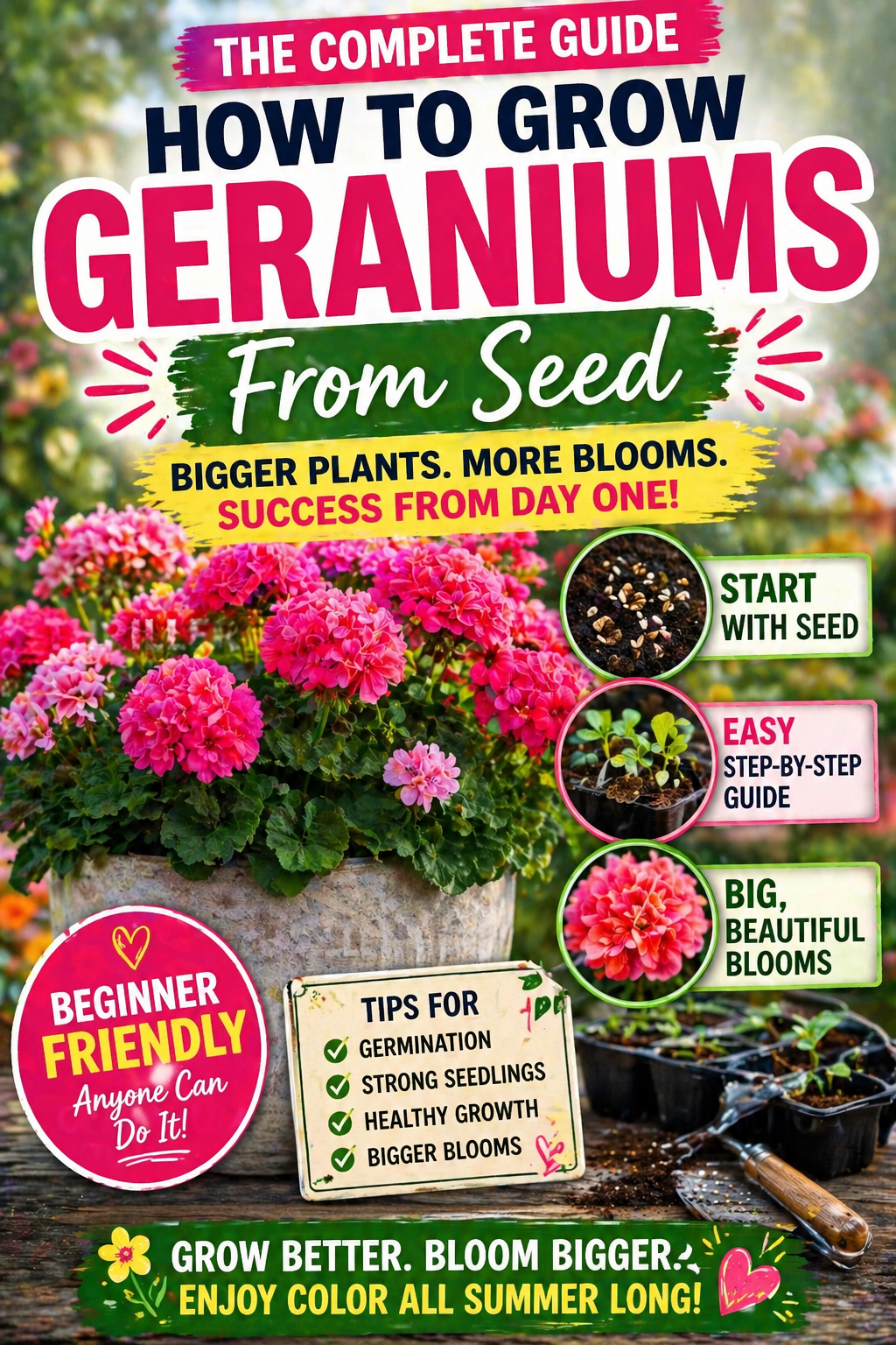 How to Grow Geraniums From Seed Complete Guide for Bigger Blooms Fast