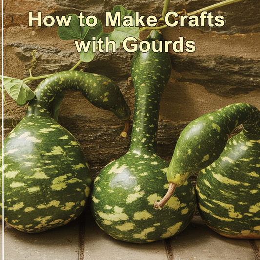 DIY gourd crafts using dried gourds, including painted fall décor, birdhouses, and creative handmade autumn projects.
