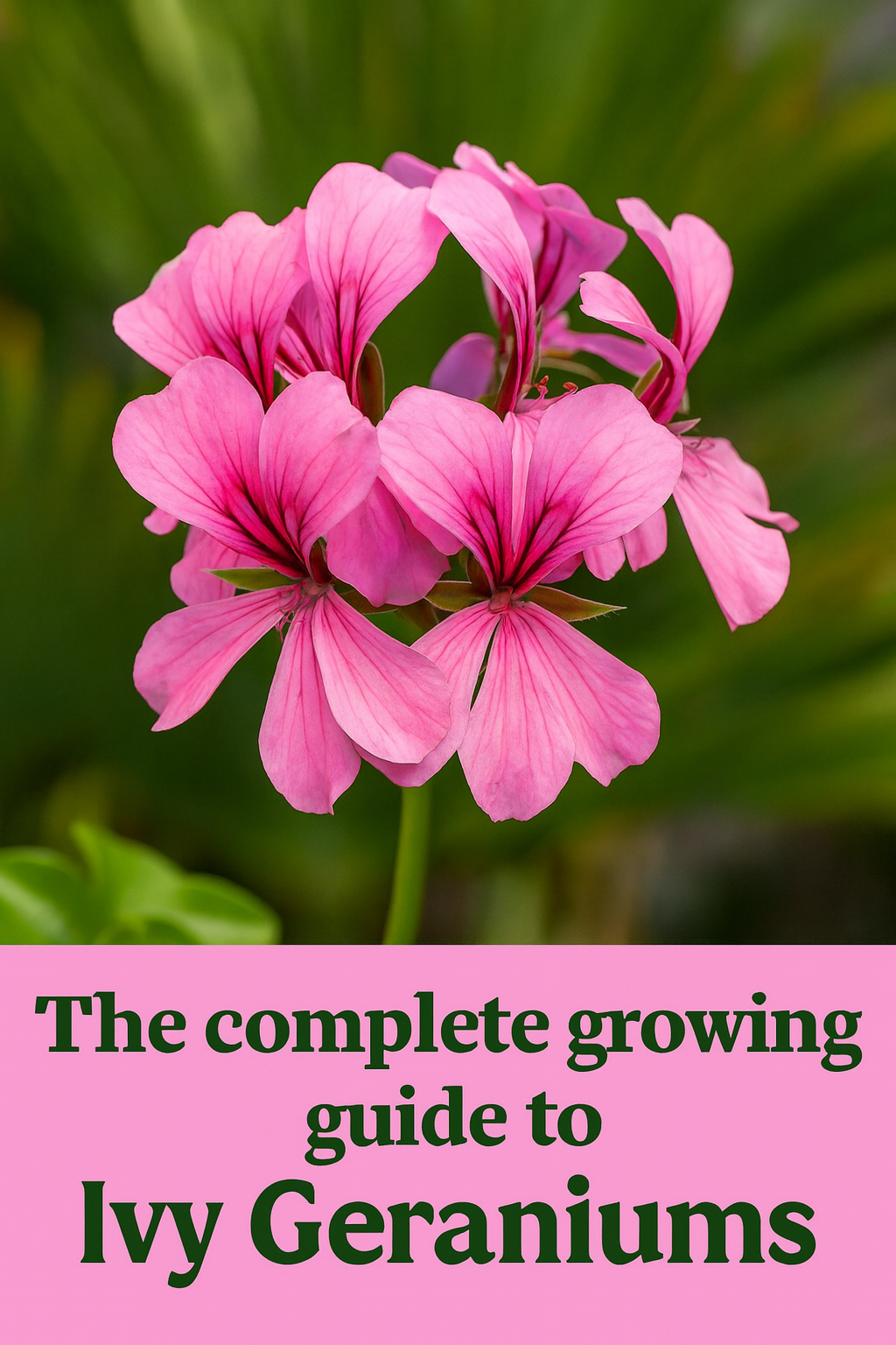 How to Grow Ivy Geraniums from Seed | Complete Ivy Geranium Guide ...