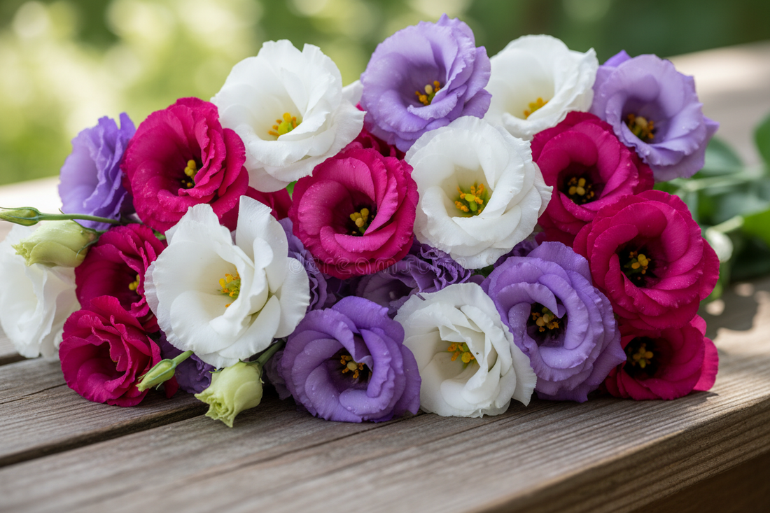 Lisianthus flowers in bloom — how many flowers does one lisianthus plant produce