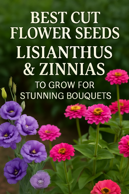 Lisianthus flowers in full bloom with long, elegant stems, showing why they are considered one of the best cut flowers to grow from seed for florist-quality bouquets.