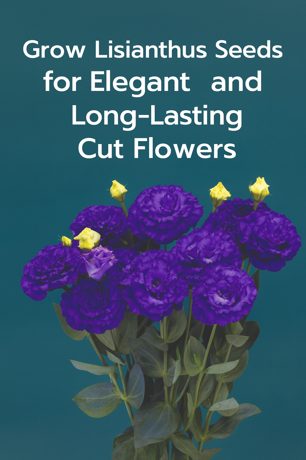 Lisianthus flowers grown from seed, perfect for cut flower arrangements and bouquets