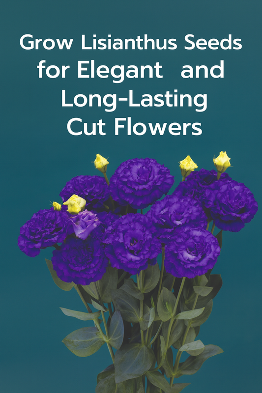 Lisianthus flowers grown from seed, perfect for cut flower arrangements and bouquets