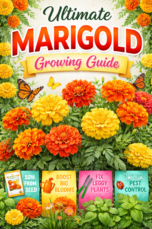 marigold growing guide bright orange yellow blooms from seed garden flowers