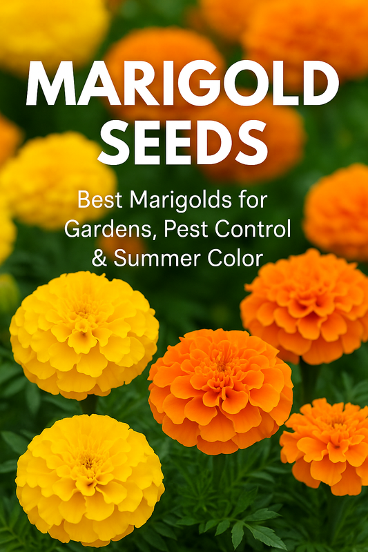 Marigold seeds for pest control and summer garden color