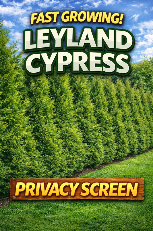 leyland cypress privacy screen fast growing evergreen hedge for garden privacy and fence screening