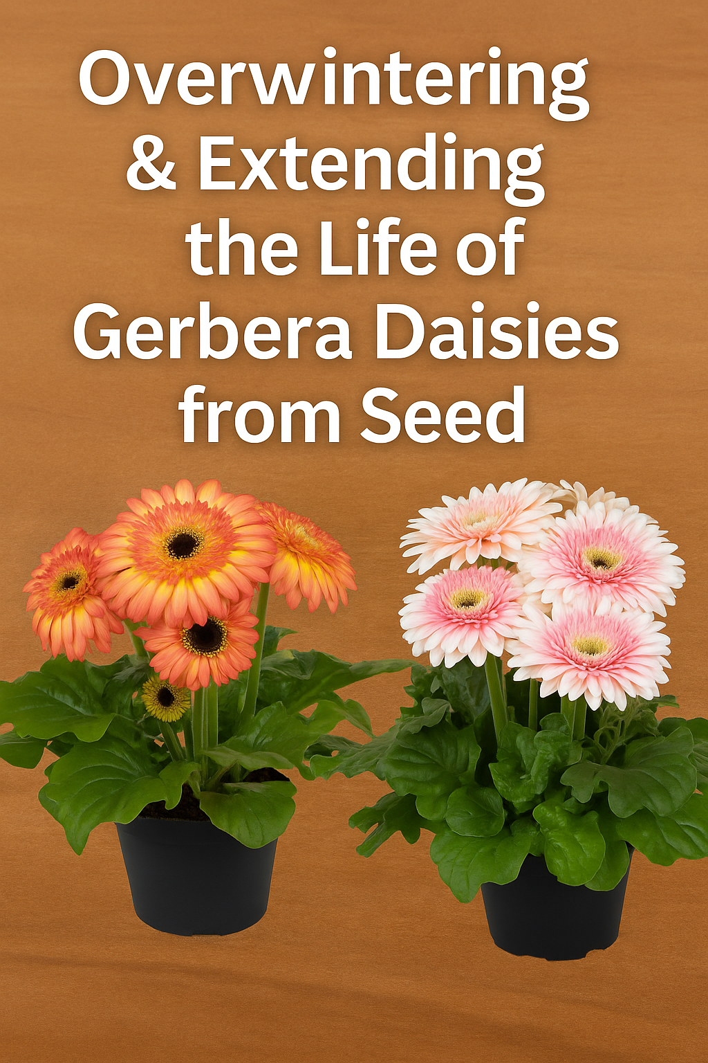 Overwintering Gerbera daisies from seed in pots to extend their life and keep blooms thriving year after year