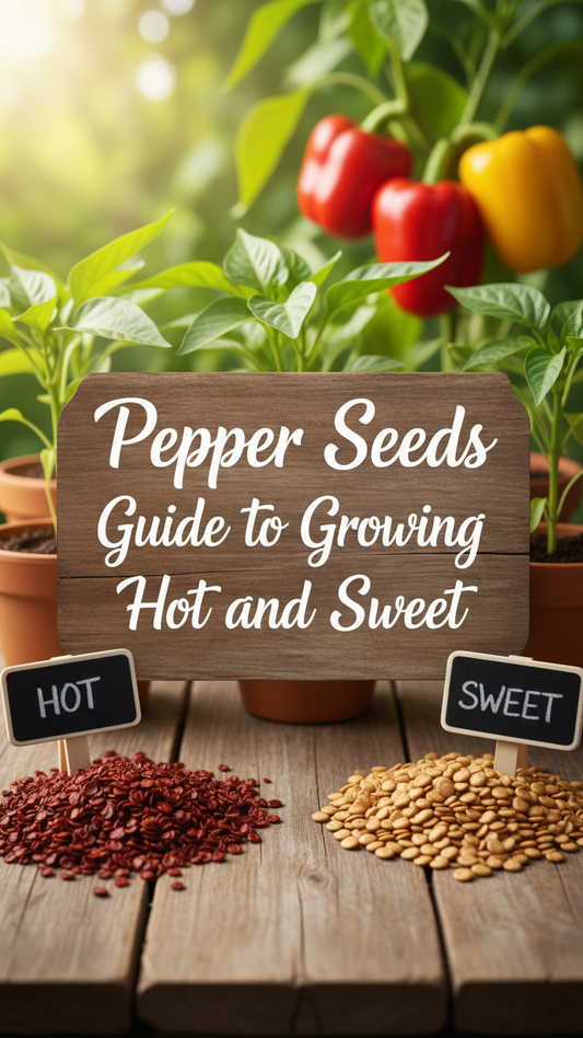 Assorted hot and sweet peppers harvested from the garden for a pepper growing guide
