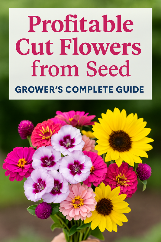 Profitable cut flowers from seed — Lisianthus, Zinnias, and Sunflowers grown for bouquets, weddings, and flower farming success