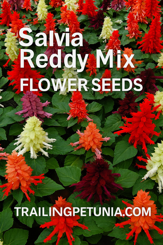Compact Salvia Reddy Mix – colorful spikes of flowers in summer