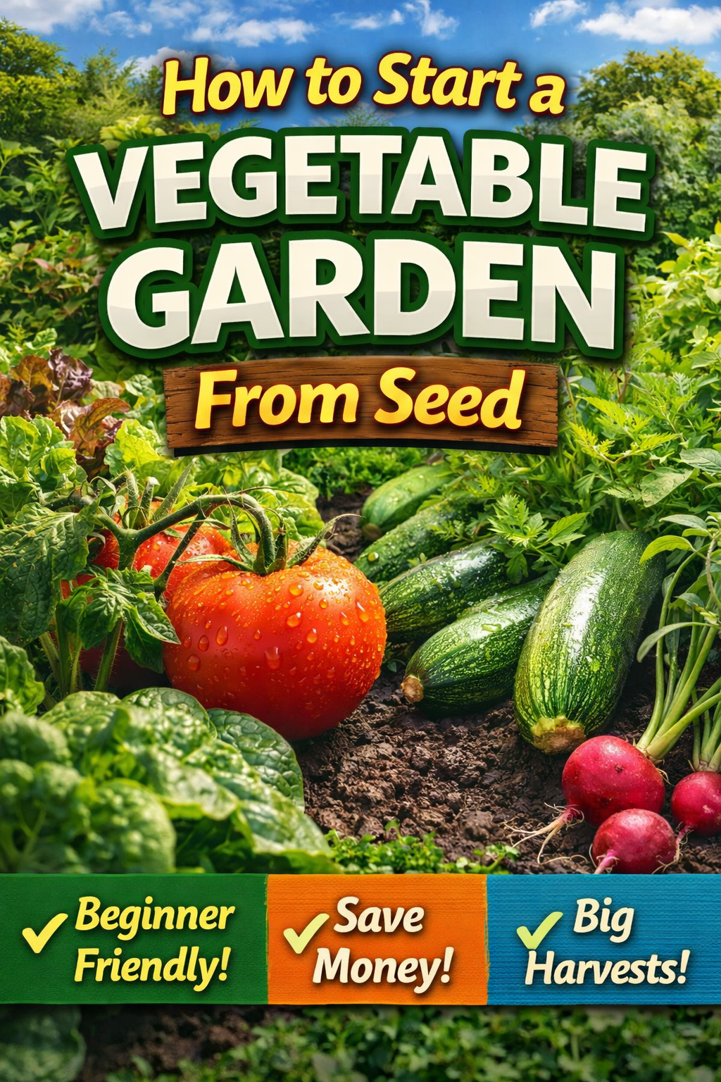 start vegetable garden from seed beginner guide growing fresh vegetables easy garden