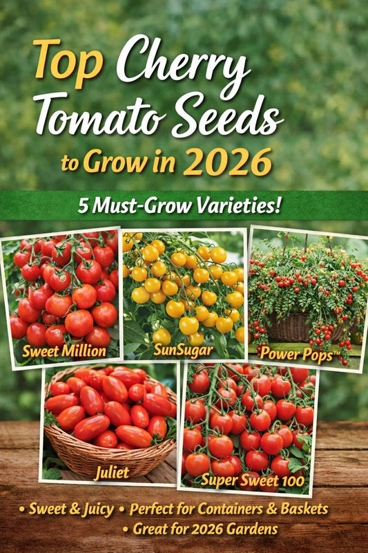Top cherry tomato seeds to grow in 2026 in gardens and hanging baskets