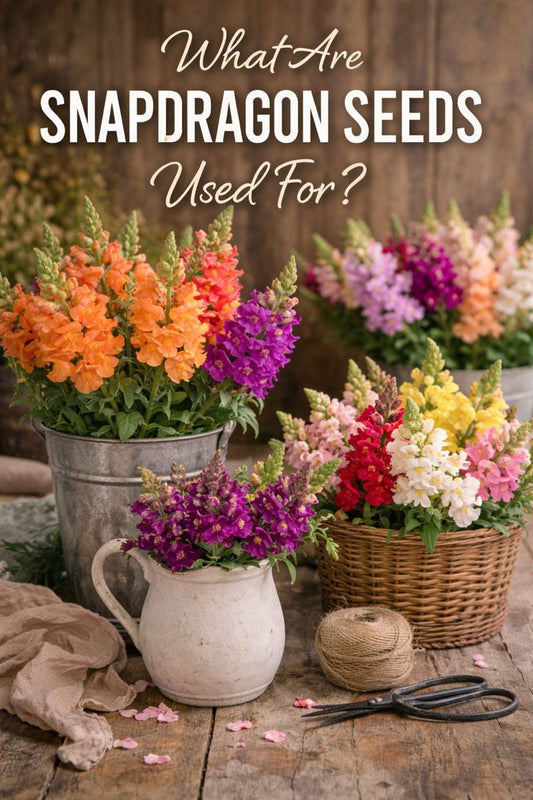 What snapdragon seeds are used for including cut flowers filler flowers and bouquet arrangements