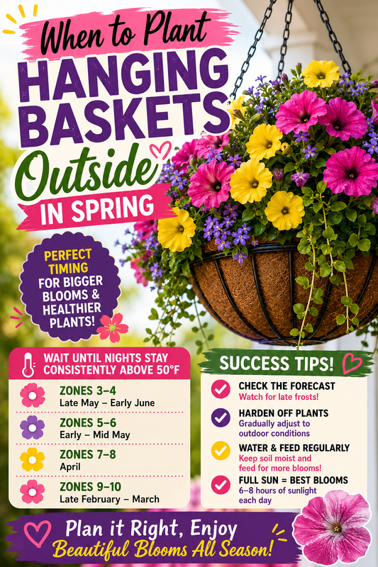 When to Plant Hanging Baskets Outside in Spring: The Complete Guide for Bigger Blooms and Healthier Plants