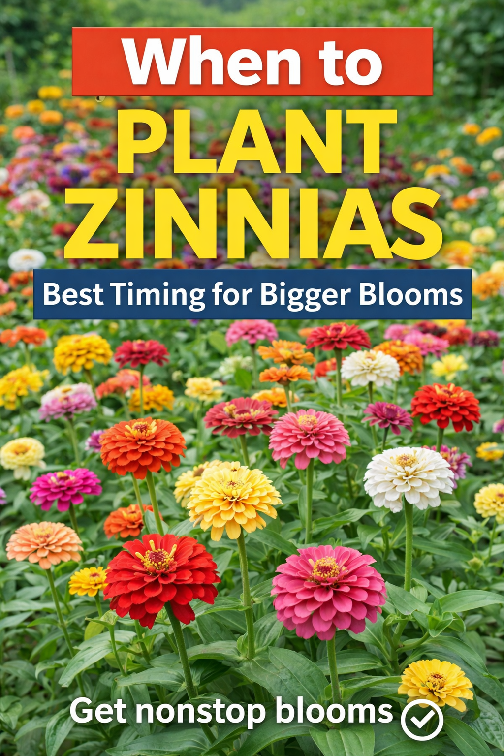 When to plant zinnias for bigger blooms with timing tips for growing zinnia seeds