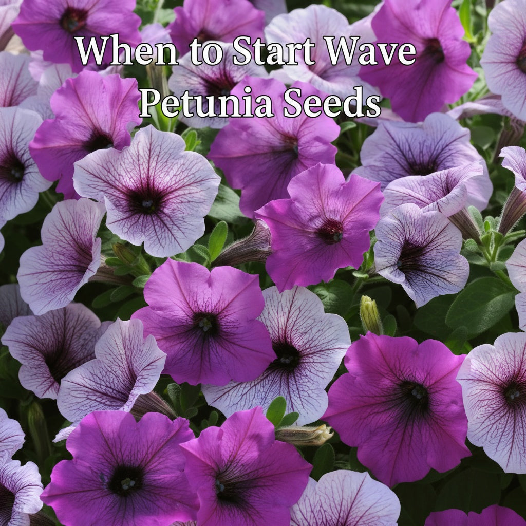 When to start Wave Petunia seeds by zone — planting calendar for Easy Wave and Shock Wave Petunias grown from seed.