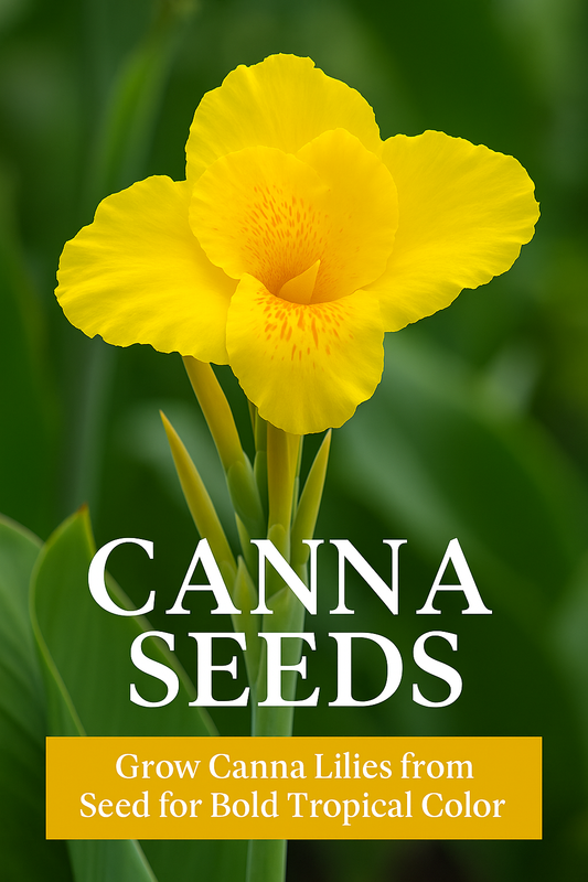 yellow canna flower grown from seed