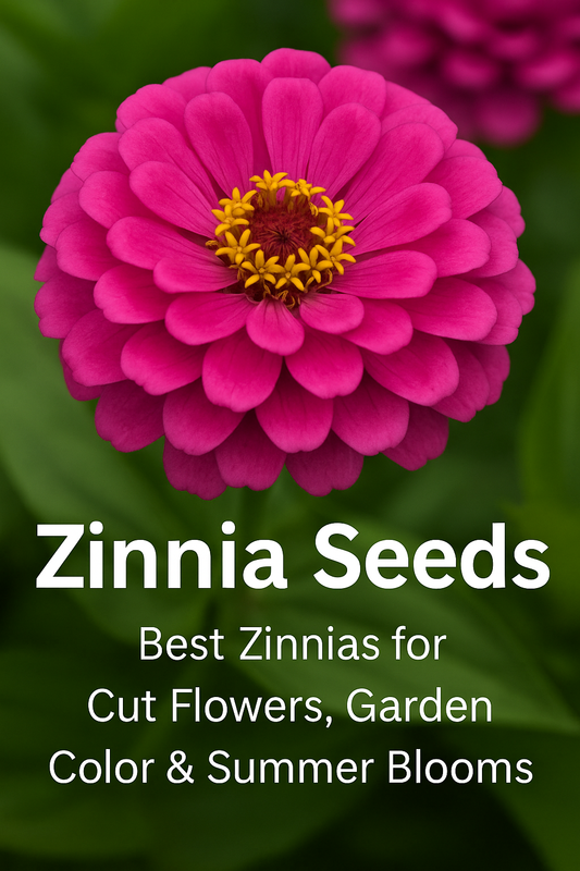 Bright zinnia blooms showcasing top varieties for cut flowers and garden color