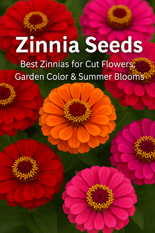 Bright blooming zinnias showcasing top varieties for cut flowers and summer-long garden color