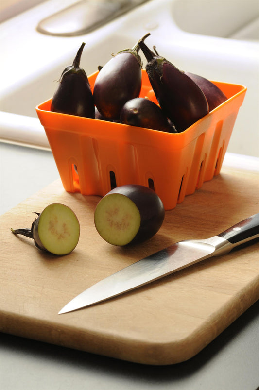Patio Baby Eggplant Seeds 25 Compact Vegetable Garden Seeds