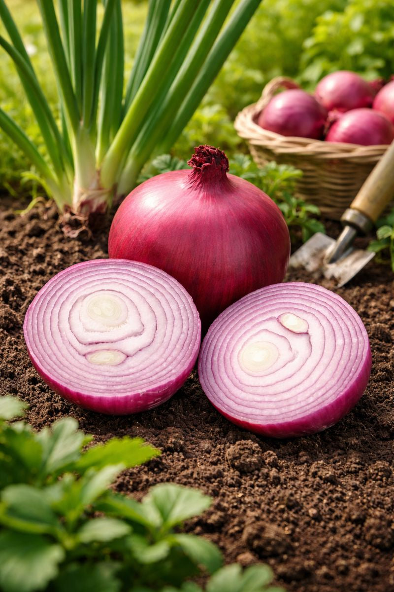 Red Nugent Onion Seeds 250 Hybrid Red Onion Vegetable Seeds