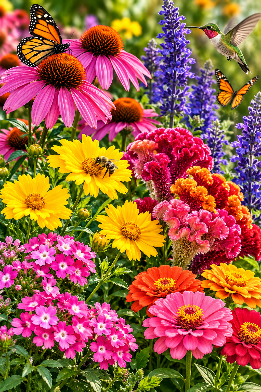Butterfly & Bee Pollinator Garden Seed Collection – 7 Packets
